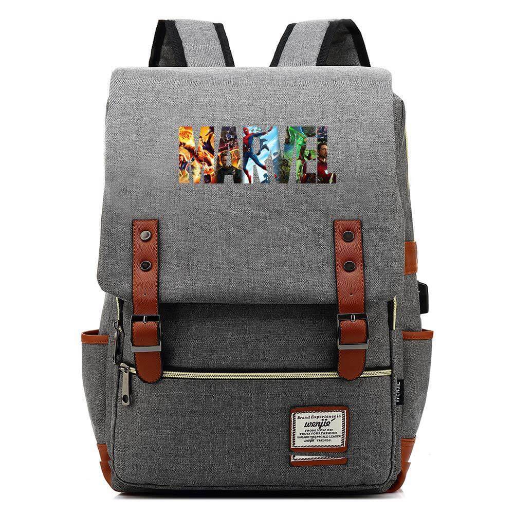 Marvel Superhero Cosplay Canvas Travel Backpack School Bag