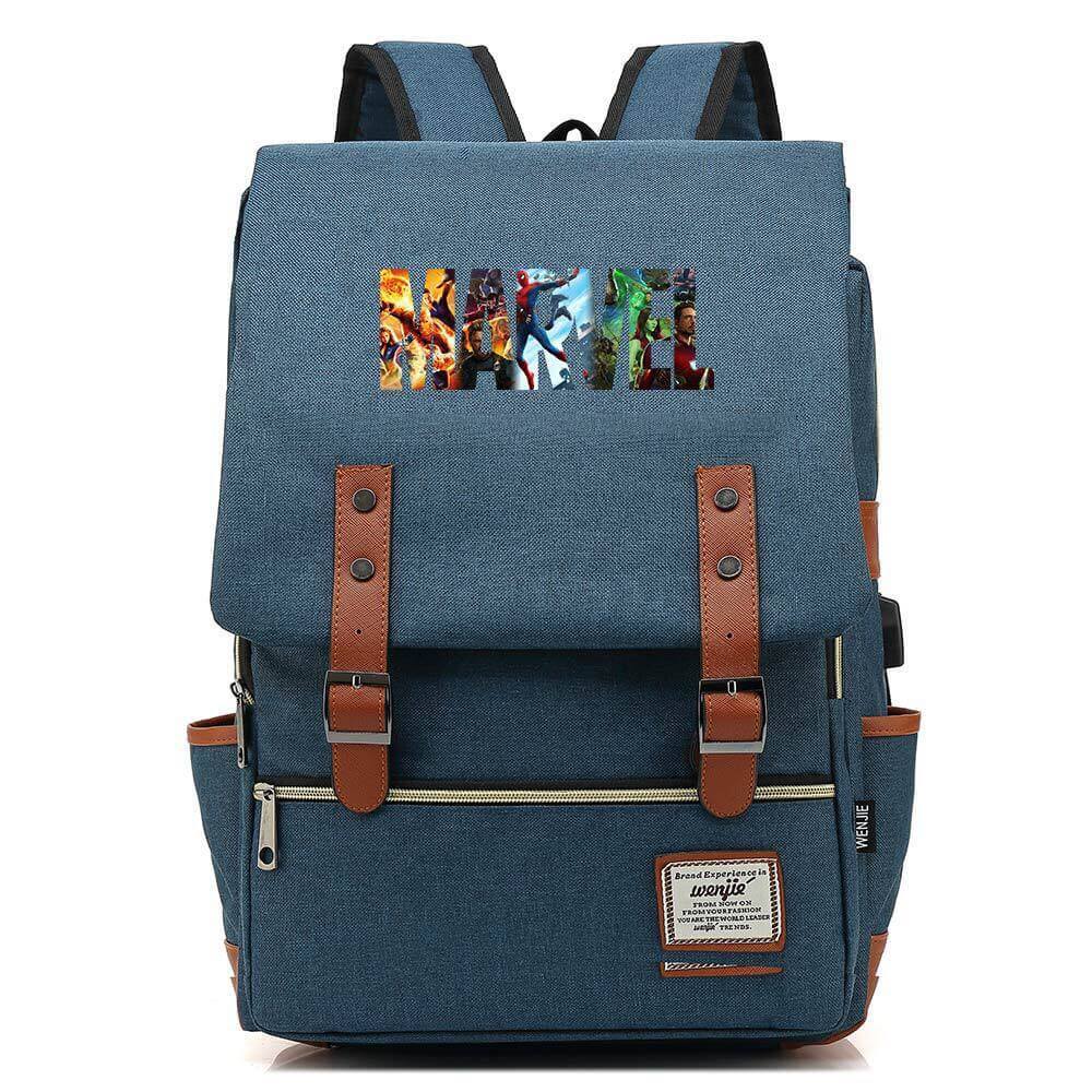 Marvel Superhero Cosplay Canvas Travel Backpack School Bag