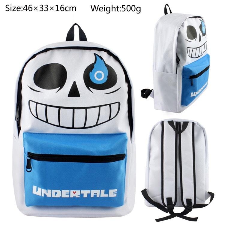 Game Undertale Sans Backpack School Bag Water Proof