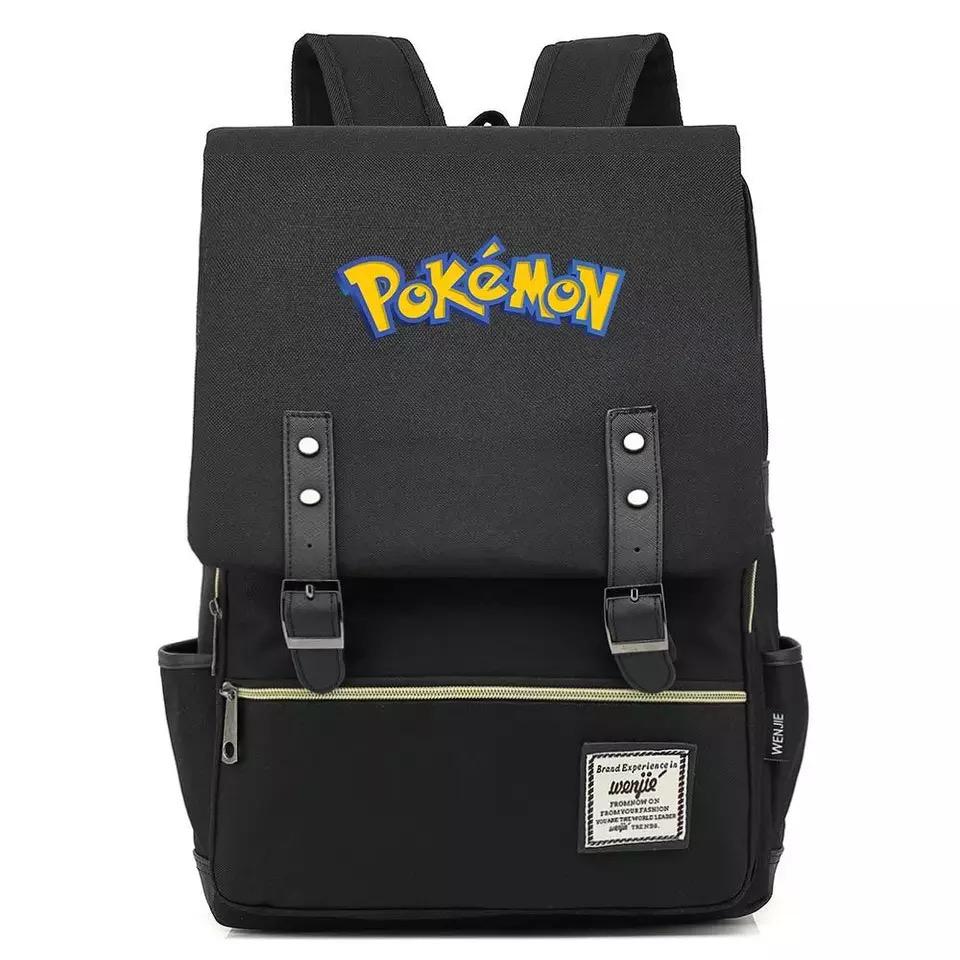 Pokemon Pikachu Canvas Travel Backpack School Notebook Bag