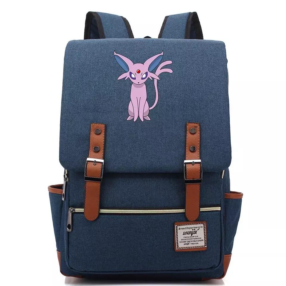 Pokemon Umbreon Canvas Travel Backpack School Notebook Bag