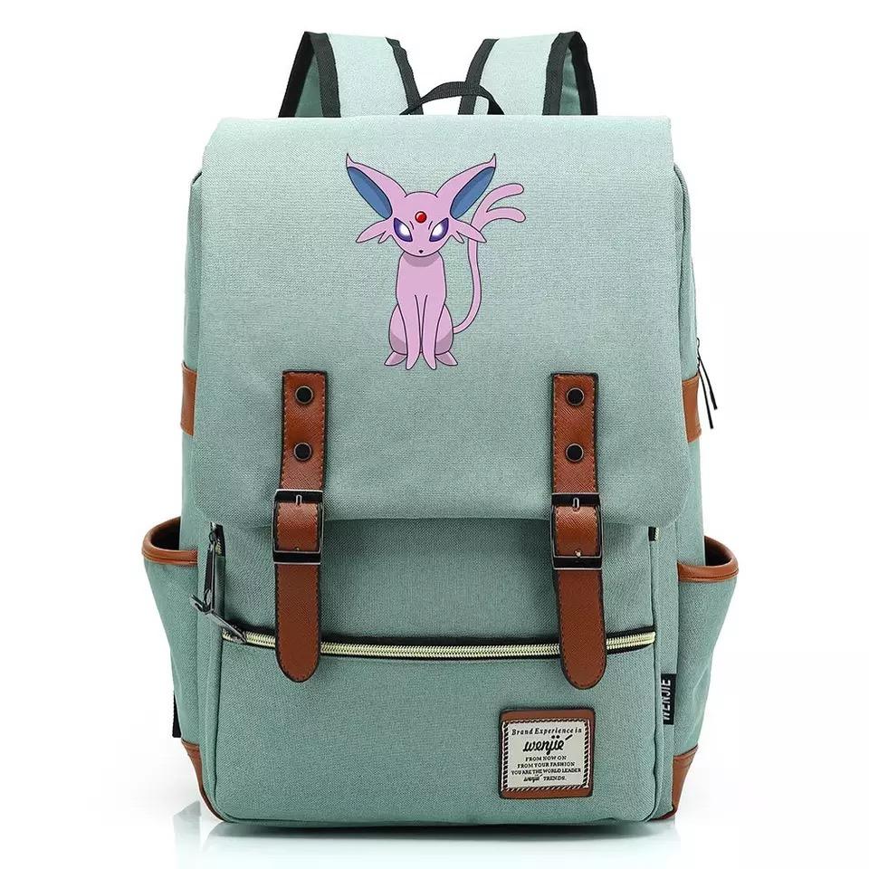 Pokemon Umbreon Canvas Travel Backpack School Notebook Bag