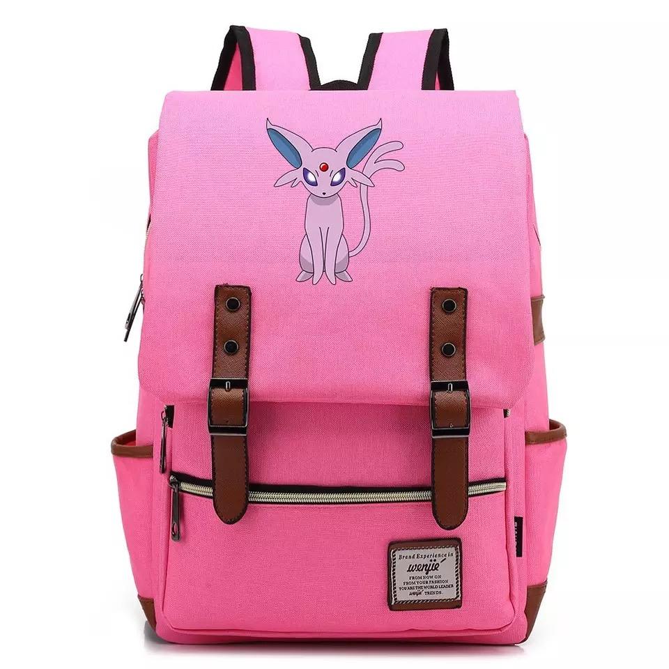 Pokemon Umbreon Canvas Travel Backpack School Notebook Bag