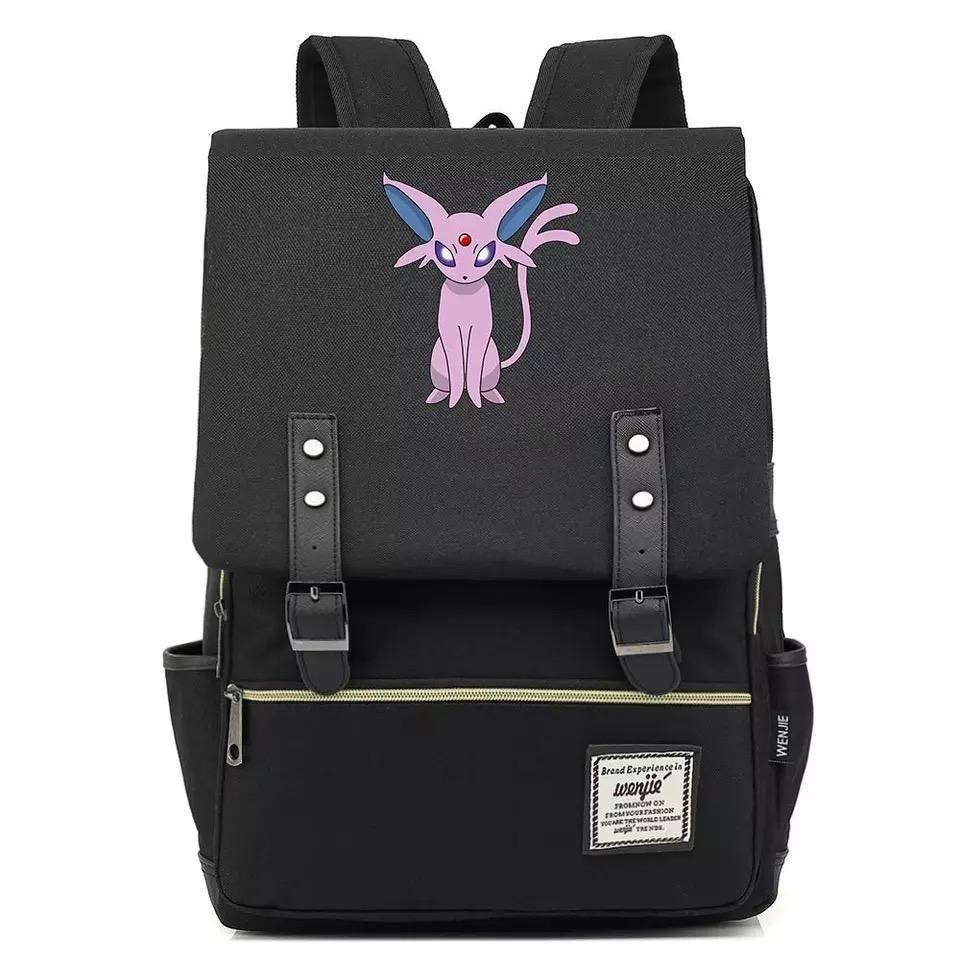 Pokemon Umbreon Canvas Travel Backpack School Notebook Bag