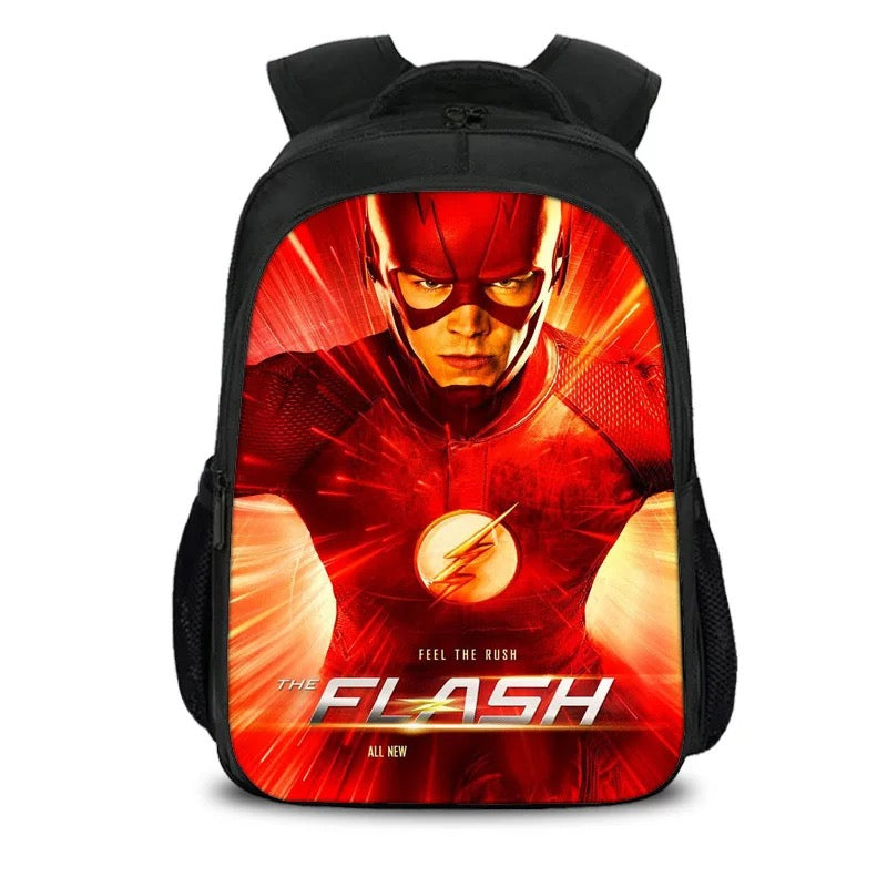 Superhero Flash Backpack School Sports Bag for Boys Girls Kids