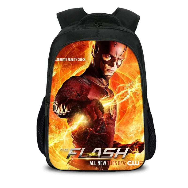 Superhero Flash Backpack School Sports Bag for Boys Girls Kids