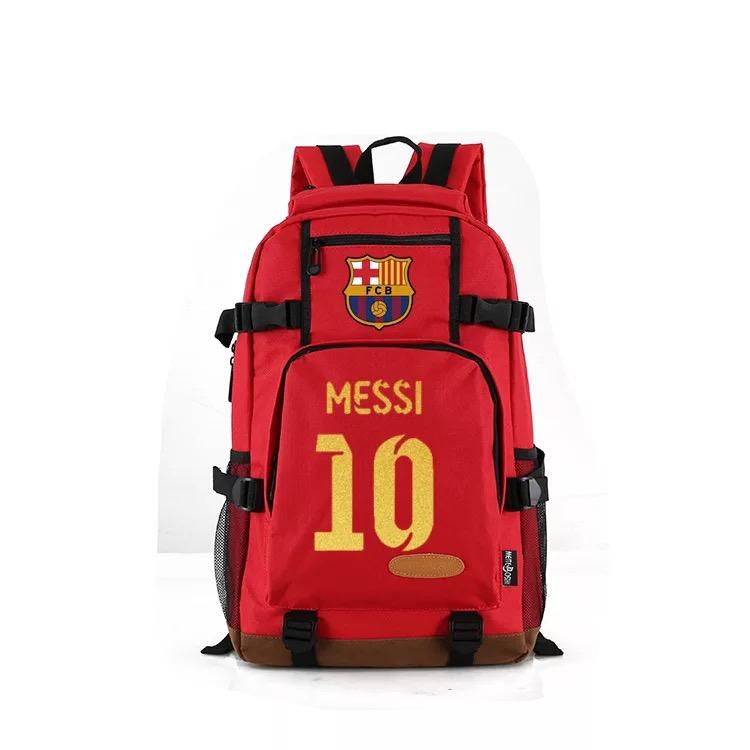 Football Lionel School Bookbag Travel Backpack Bags