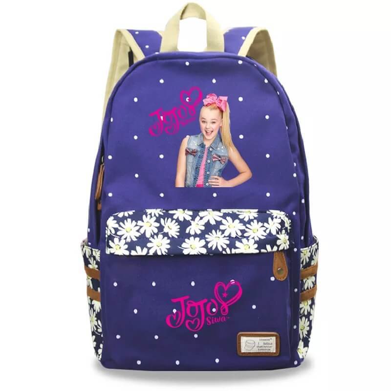 Superstar JoJo Siwa Fashion Canvas Travel Backpack School Bag