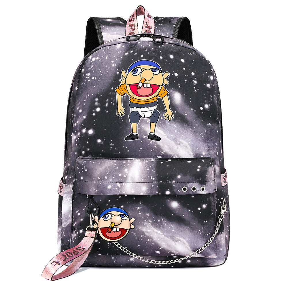 Jeffy USB Charging Backpack Shoolbag Notebook Bag Gifts for Kids Students