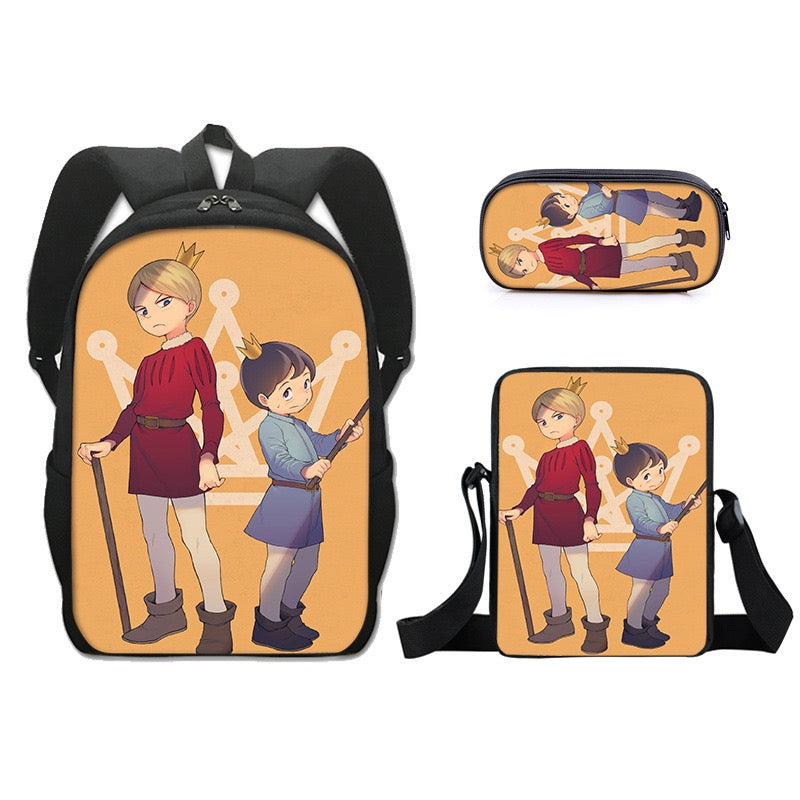 Ranking of Kings Schoolbag Backpack Lunch Bag Pencil Case Set Gift for Kids Students