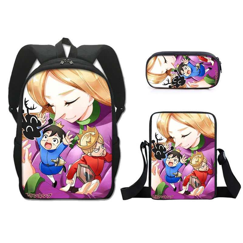 Ranking of Kings Schoolbag Backpack Lunch Bag Pencil Case Set Gift for Kids Students