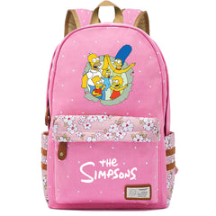 The Simpsons Canvas Travel Backpack School Bag For Girl