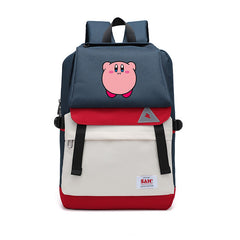 Kirby Shool Bag Backpack USB Charging Students Notebook Bag Water Proof