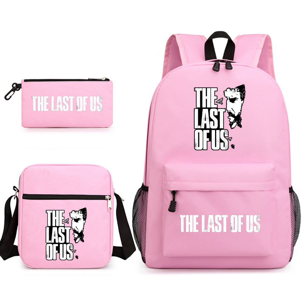 The Last of Us SchoolBag Backpack Shoulder Bag Book Pencil Bags  3pcs Set