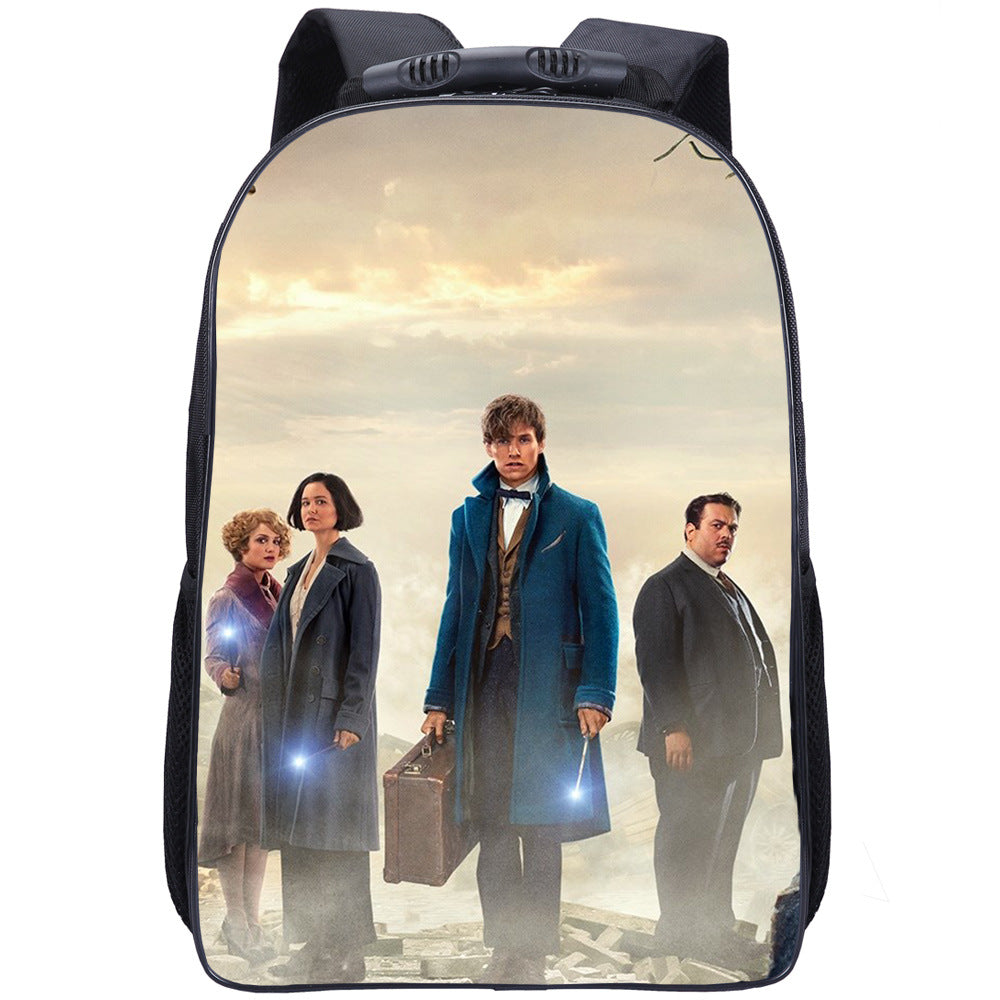 Fantastic Beasts Dumbledore Backpack School Sports Bag for Kids Boy Girl