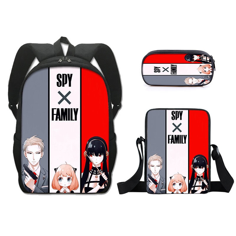 SPY×FAMILY Schoolbag Backpack Lunch Bag Pencil Case Set Gift for Kids Students