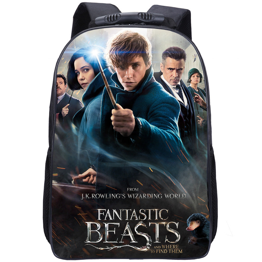 Fantastic Beasts Dumbledore Backpack School Sports Bag for Kids Boy Girl