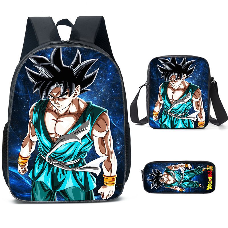 Dragon Ball Z Goku 16 inch Kids Backpack with Lunch Bag