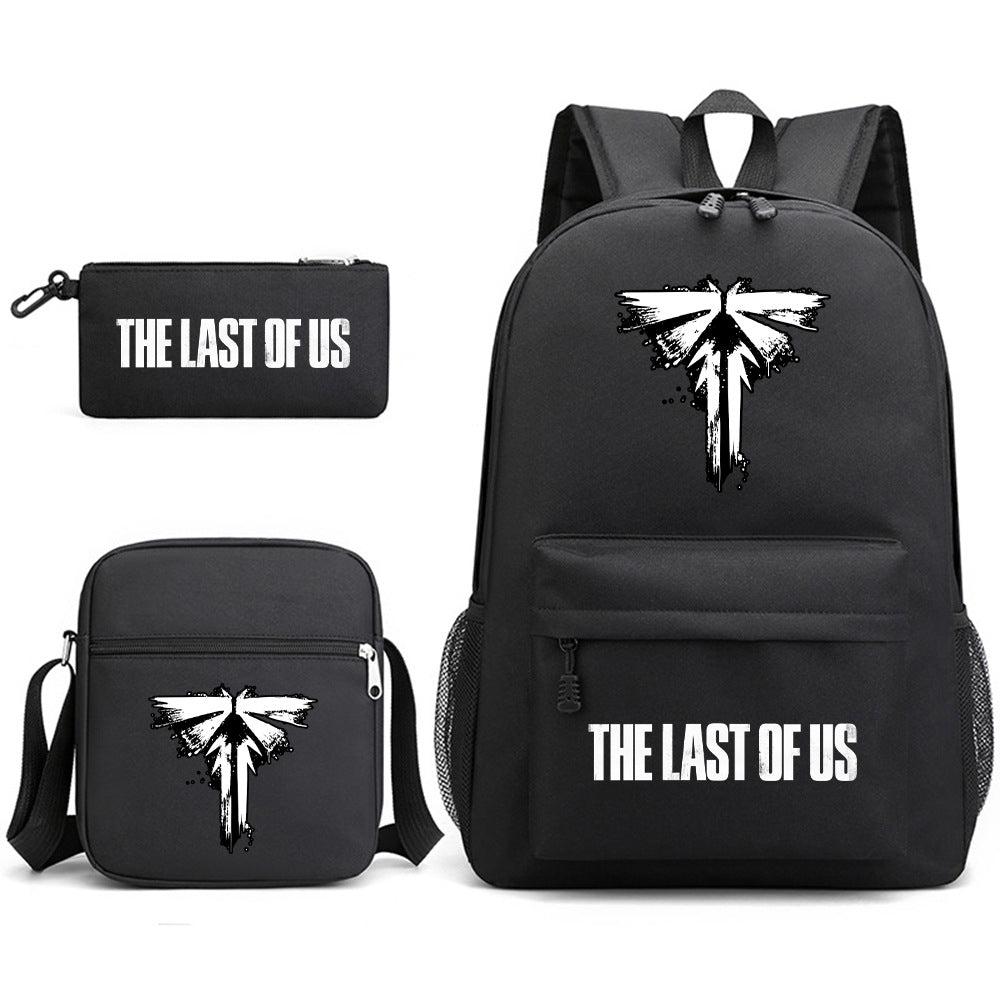 The Last of Us SchoolBag Backpack Shoulder Bag Book Pencil Bags  3pcs Set