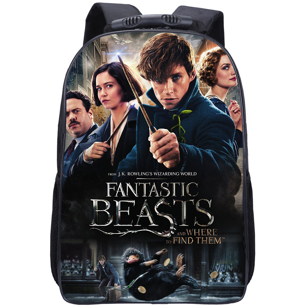 Fantastic Beasts Dumbledore Backpack School Sports Bag for Kids Boy Girl