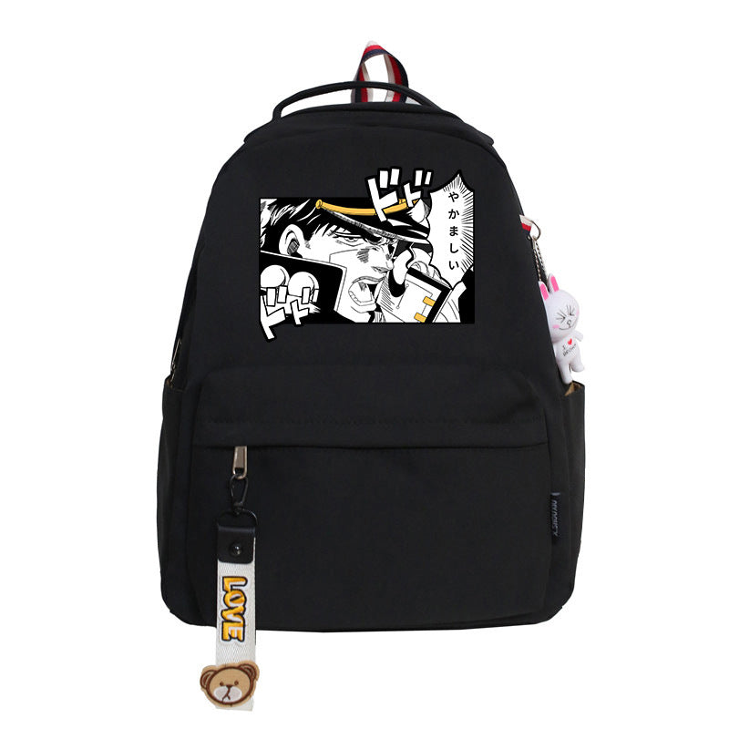 JoJo's Bizarre Adventure Cosplay Backpack School Bag Water Proof