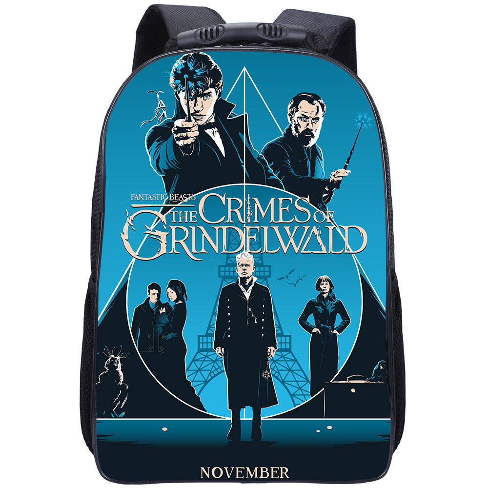 Fantastic Beasts Dumbledore Backpack School Sports Bag for Kids Boy Girl