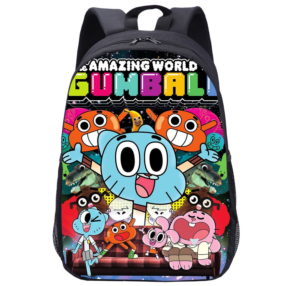 The Amazing World of Gumball  Backpack School Sports Bag for Kids Boy Girl